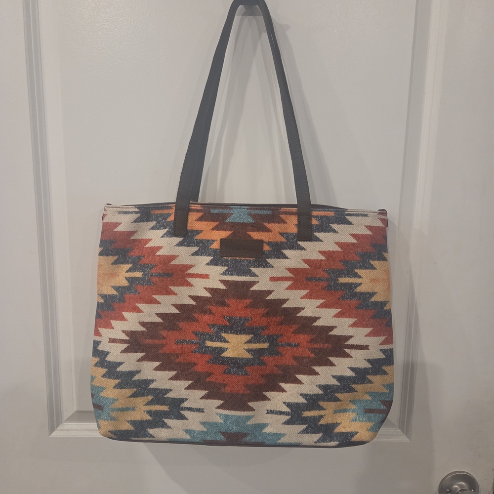 Colorful Geometric Pattern Tote Bag